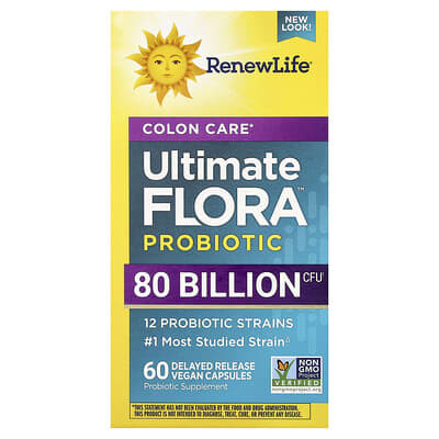 Пробиотик Renew Life Colon Care Ultimate Flora™, 60 капсул