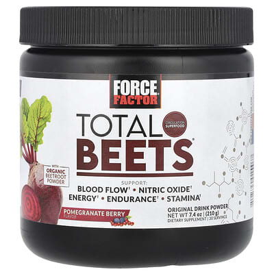 Порошок для напитка Total Beets®, Original, гранат и ягоды, 7.4 oz (210 g)