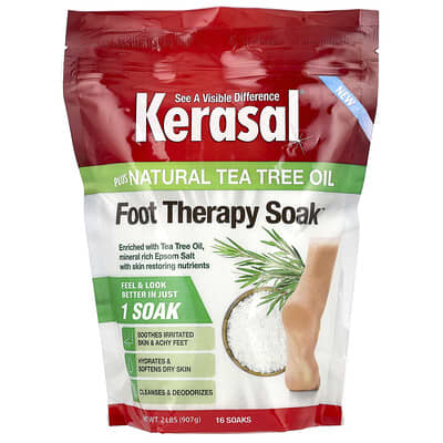 Средство для ванночек для ног Kerasal Foot Therapy Plus с маслом чайного дерева, 907 g