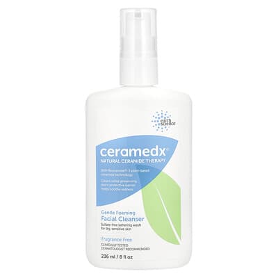 Мягкая пенящаяся очищающая пенка для лица, без отдушек, 8 fl oz (236 ml)