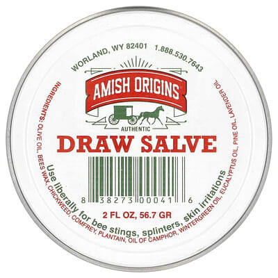 Amish Origins мазь Draw Salve, 2 fl oz (56.7 g)