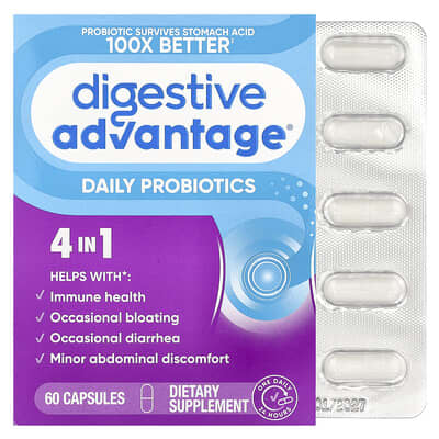 Schiff Digestive Advantage®, Daily Probiotics, 60 капсул