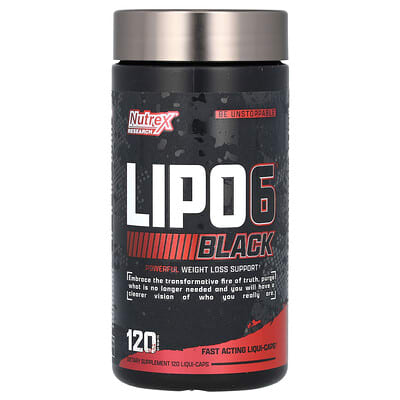 LIPO 6, Black, 120 капсул