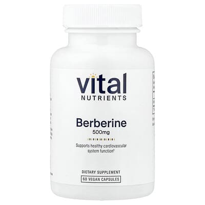 Berberine, 500 mg, 60 веганских капсул