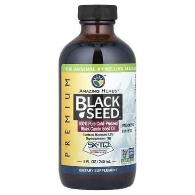 Premium Black Seed™, 100% Pure Cold-Pressed Black Cumin Seed Oil, 8 fl oz (240 ml)
