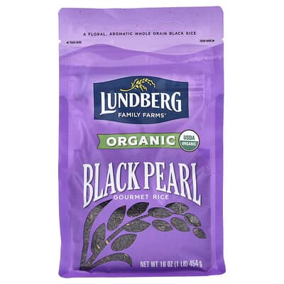 Organic Black Pearl Gourmet рис, 1 lb (454 g)