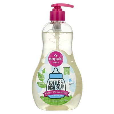 Средство для мытья бутылочек и посуды, без отдушек, 16.9 fl oz (500 ml)
