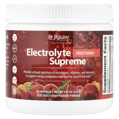 Electrolyte Supreme™, Fruit Punch, 7.87 oz (222 g)