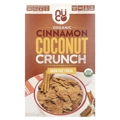 Органические беззерновые хлопья Cinnamon Coconut Crunch, 10.58 oz (300 g)