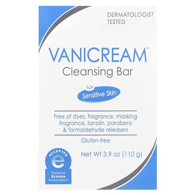 Очищающий батончик для чувствительной кожи Vanicream, без отдушек, 3.9 oz (110 g)