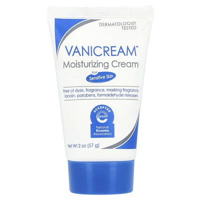 Moisturizing Cream, For Sensitive Skin, Fragrance Free, 2 oz (57 g)