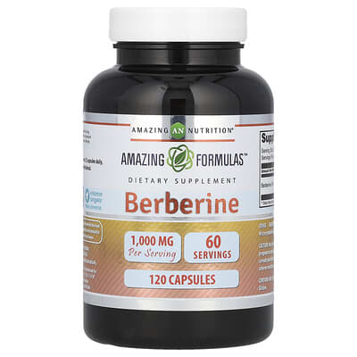 Берберин, 120 капсул (500 mg на капсулу)