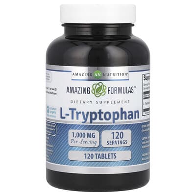 L-Tryptophan, 1,000 mg, 120 таблеток