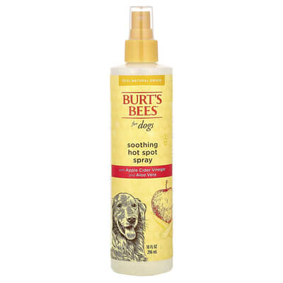 Спрей Burt's Bees Soothing Hot Spot для собак с яблочным уксусом и алоэ вера, 10 fl oz (296 ml)