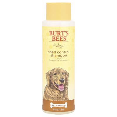 Burt's Bees Шампунь Shed Control с Omega-3 и витамином E для собак, 16 fl oz (473 ml)