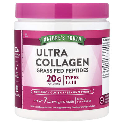 Ultra Collagen Powder, без вкуса, 7 oz (198 g)