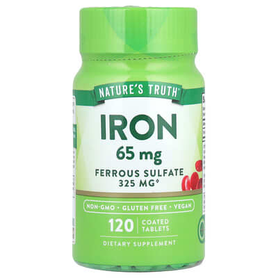 Nature's Truth железо, 65 mg, 120 покрытых таблеток