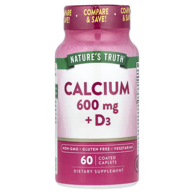 Calcium + D3, 60 Coated Caplets