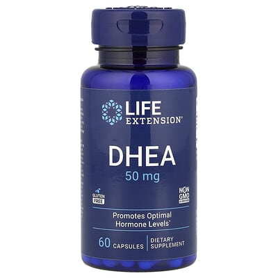 DHEA, 50 mg, 60 Capsules