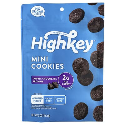 Mini Cookies, Double Chocolate Brownie, 2 oz (56.6 g)