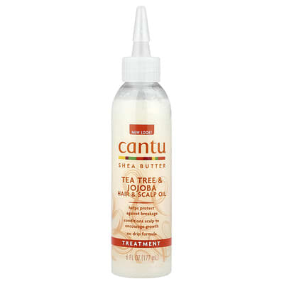 Shea Butter, Tea Tree & Jojoba Hair & Scalp Oil, 6 fl oz (177 ml)