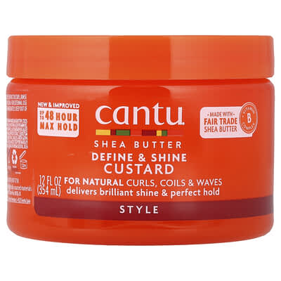 Масло ши, стайлинг-крем Define & Shine Custard, 12 fl oz (354 ml)