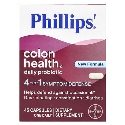 Colon Health ежедневный пробиотик, 45 капсул