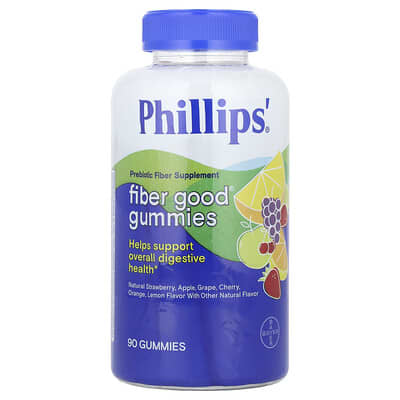 Жевательные конфеты Fiber Good® Gummies, Assorted Flavors, 90 штук