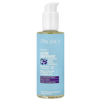 Acne Defense, глубокий ежедневный очищающий гель для лица от акне, 5.8 fl oz