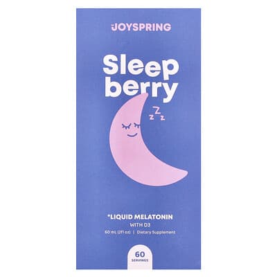 Средство для сна JoySpring Sleepberry, 2 fl oz (60 ml)