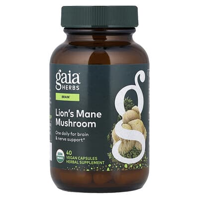 Lion's Mane Mushroom, 40 Vegan Capsules