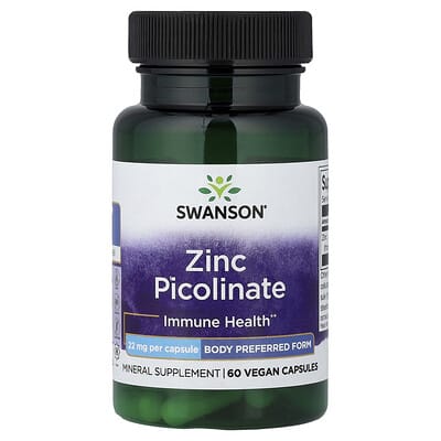 Zinc Picolinate, 22 mg, 60 Vegan Capsules