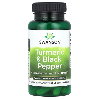 Turmeric & Black Pepper, 60 Veggie Capsules
