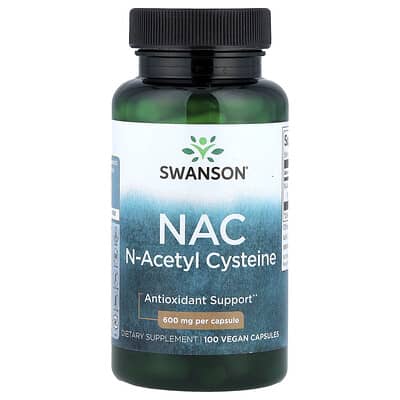 NAC, 600 mg, 100 веганских капсул