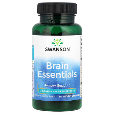 Brain Essentials, 60 вегетарианских капсул