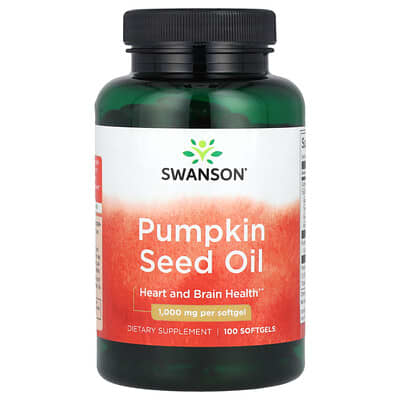 Pumpkin Seed Oil, 1,000 mg, 100 Softgels