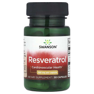 Ресвератрол, 100 mg, 30 Capsules