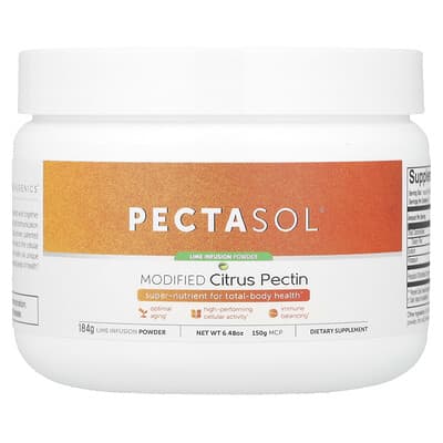 PectaSol® модифицированный цитрусовый пектин, лайм, 6.48 oz (184 g)
