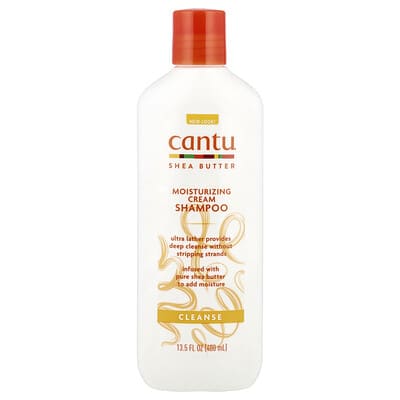 Cantu увлажняющий шампунь с маслом шиа, 13.5 fl oz (400 ml)