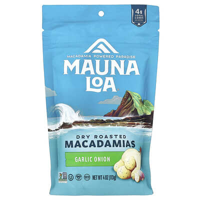 Обжаренные макадамия с чесноком и луком, 4 oz (113 g)