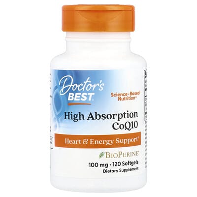 Высокоэффективный CoQ10, 100 mg, 120 мягких капсул