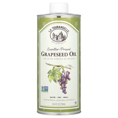 Масло виноградных косточек холодного отжима, 25.4 fl oz (750 ml)