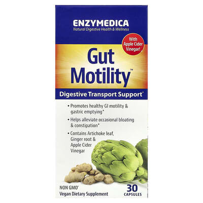 Gut Motility™, поддержка пищеварения, 30 капсул