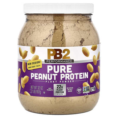 Растительный протеин Performance, чистый арахисовый протеин, 2 lb (907 g)