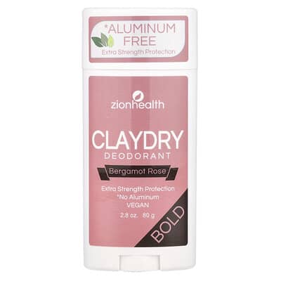 Bold, ClayDry Deodorant, Bergamot Rose, 2.8 oz (80 g)