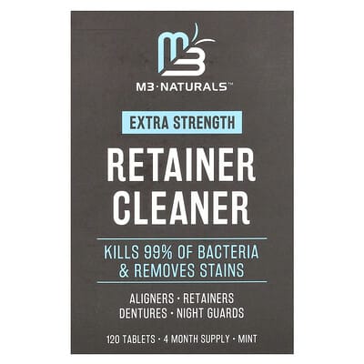 Retainer Cleaner, Mint, 120 Tablets
