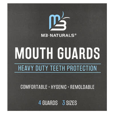 Mouth Guards, 2 Sizes, 4 Guards
