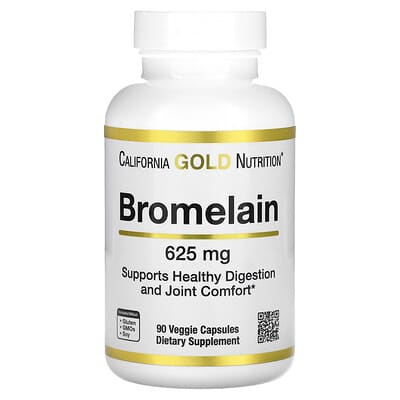 Бромелаин, 625 mg, 90 вегетарианских капсул