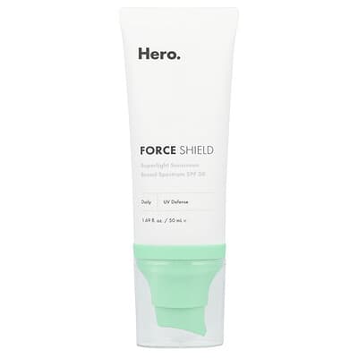 Force Shield, суперлегкий солнцезащитный крем, SPF 30, 1.69 fl oz (50 ml)