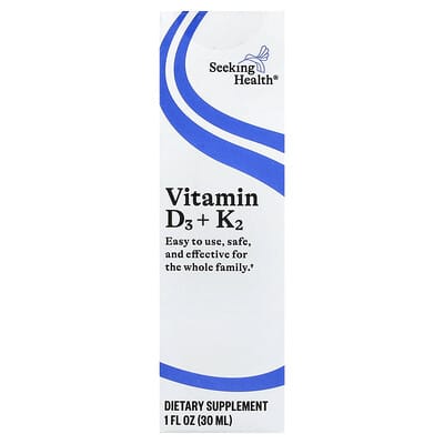 Vitamin D3 + K2 Drops, 1 fl oz (30 ml)
